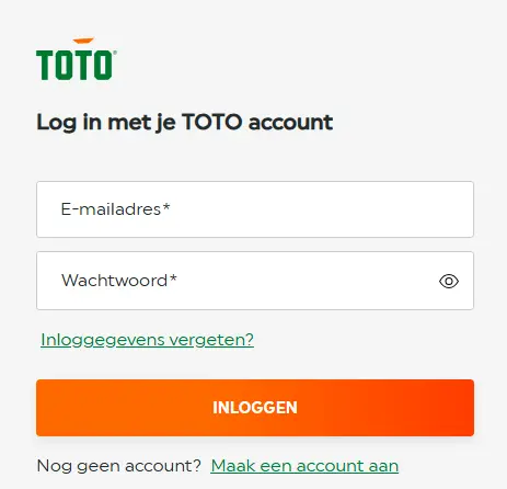 Inloggedeelte – toegang tot spelersaccount